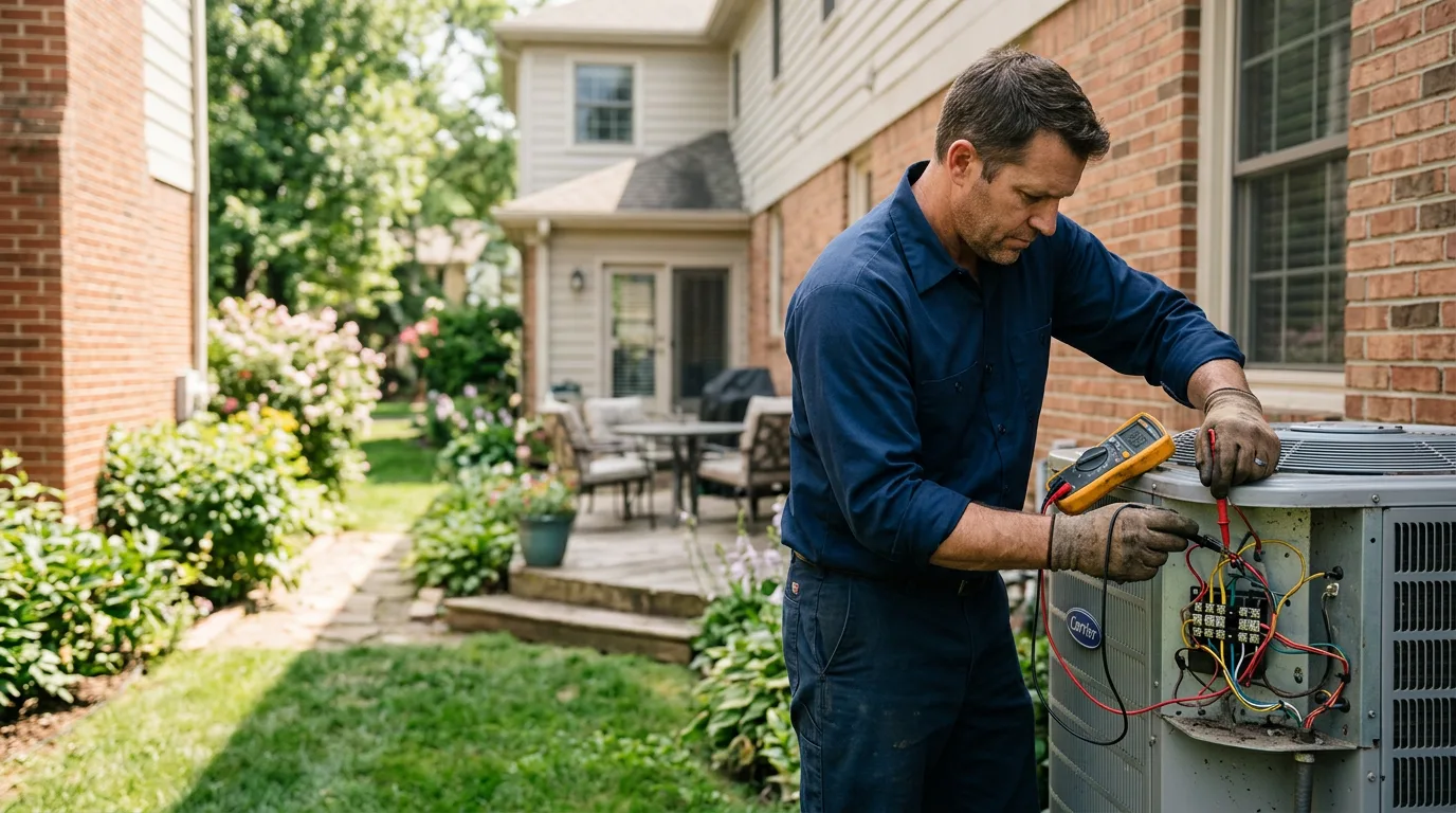 HVAC technician working near Lomira, WI